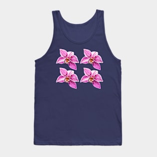 Cymbidium Orchid Pink Flower 3 Tank Top